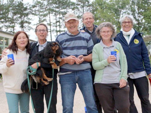 Concours d'agility, nos fontenois au château de la Loyere