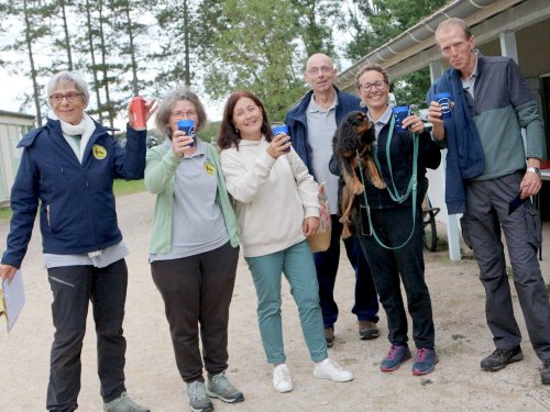 Concours d'agility, nos fontenois au château de la Loyere
