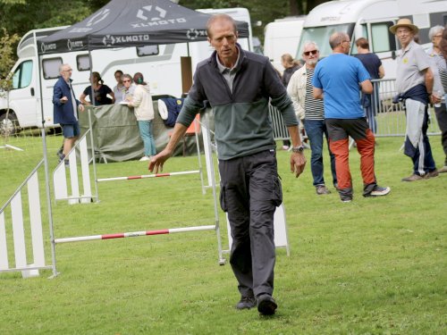 Concours d'agility, nos fontenois au château de la Loyere