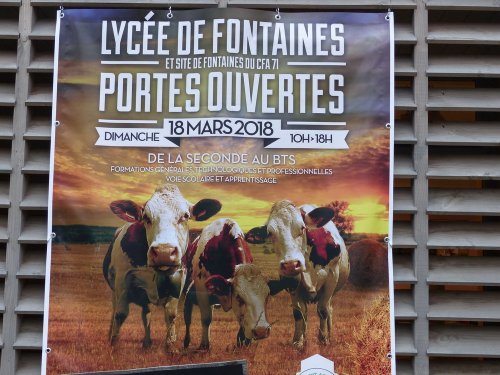 Démonstration au lycée agricole de Fontaines le 18 mars 2018