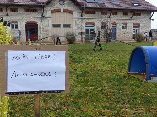 Démonstration au lycée agricole de Fontaines le 18 mars 2018