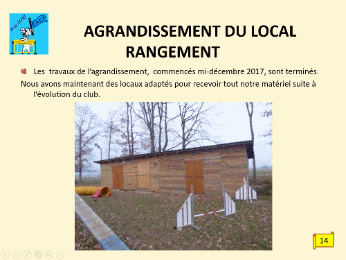 Bilan 2018 présenté lors de l'assemblée générale 2019