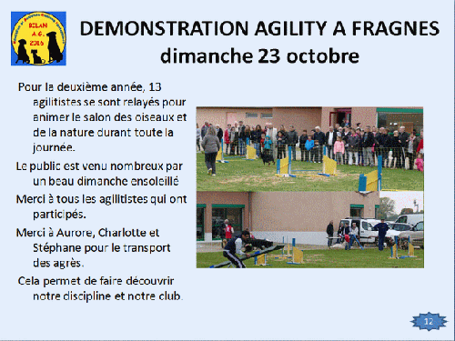 Bilan 2015 présenté lors de l'assemblée générale 2016