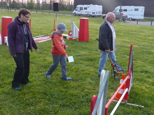 Premier concours d'agility de Fontaines, le 12 avril 2015