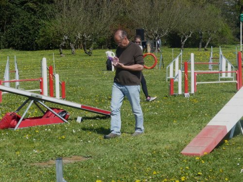 Premier concours d'agility de Fontaines, le 12 avril 2015