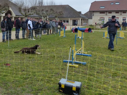 Démonstration au lycée agricole de Fontaines le 18 mars 2018